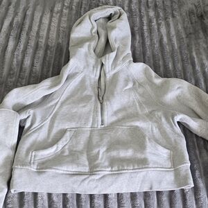 lululemon athletica Light Gray Half-Zip Hoodie